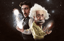 Einstein et Tesla animés